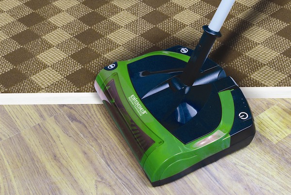 Electric broom with motorized brush